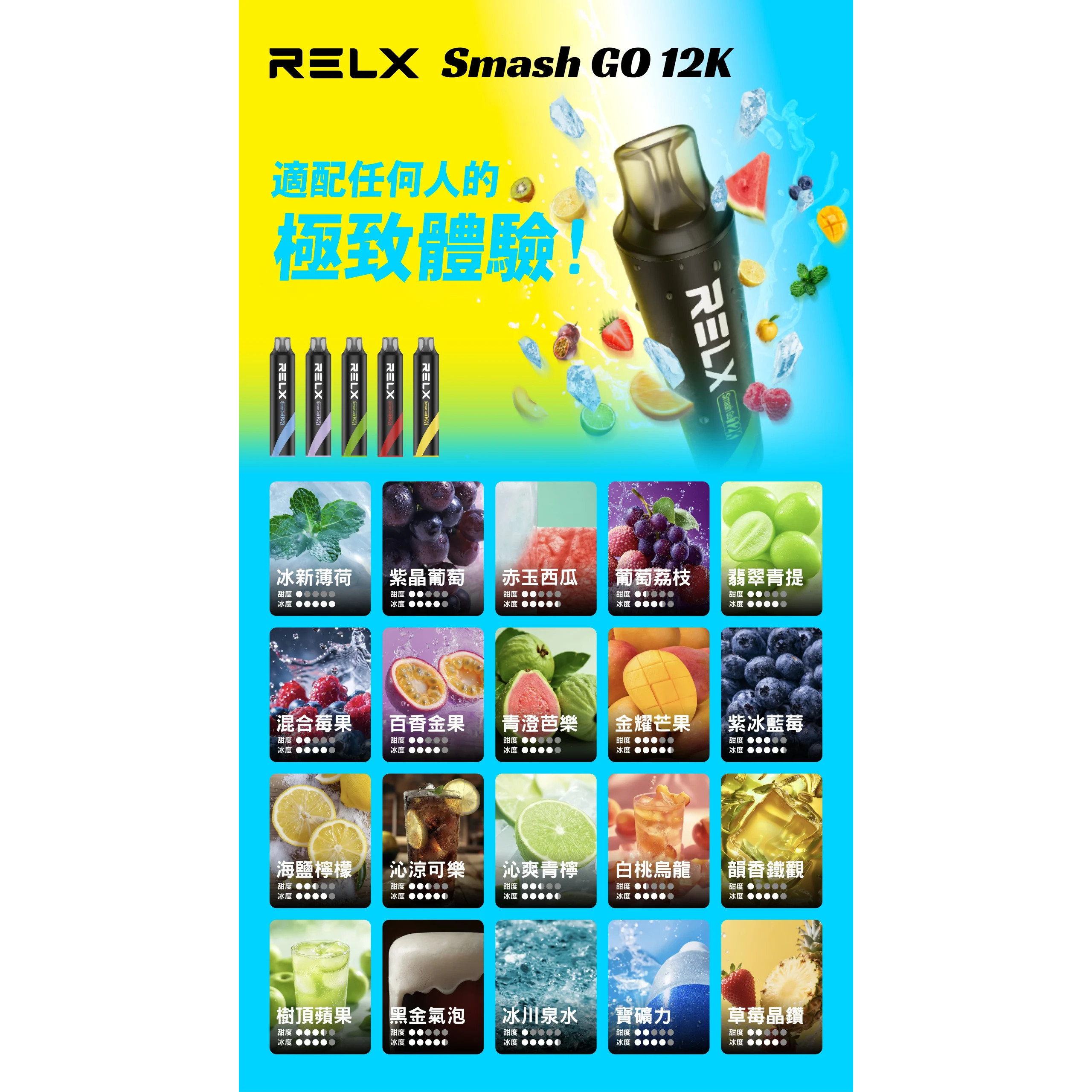 <p><strong>RELX GA 12K</strong></p>